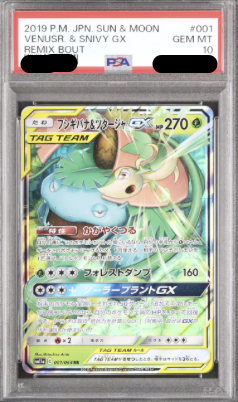 〔PSA10鑑定済〕フシギバナ＆ツタージャGX（RR）｛001/064｝